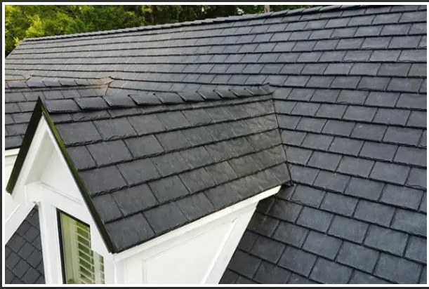Completed shingle roof detail