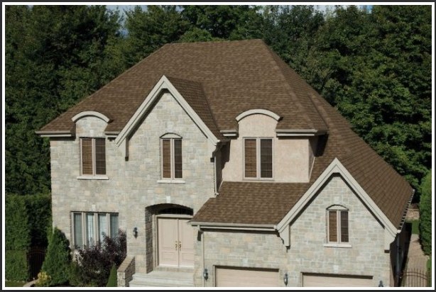 Brick home with replaced roof